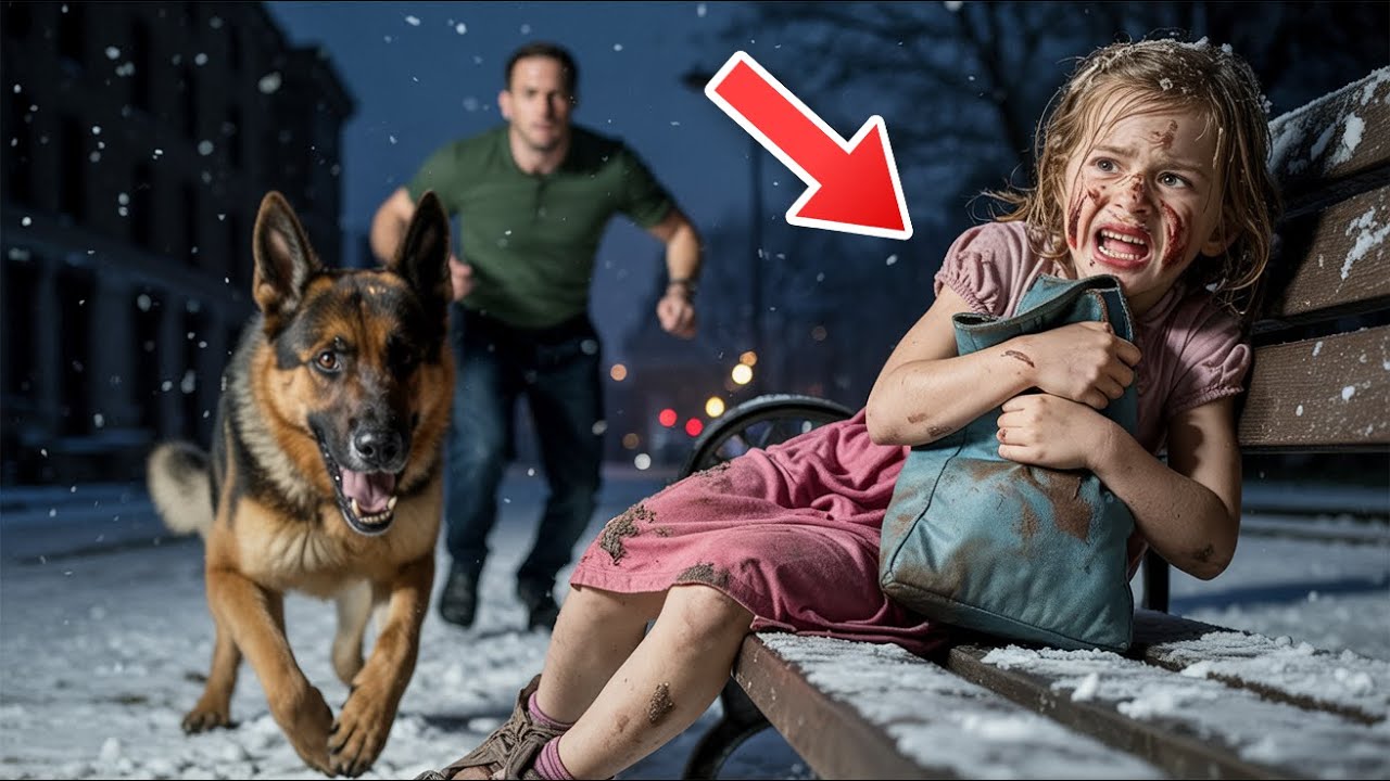 „Sie sagten, es war meine Schuld …“ flüsterte das Mädchen – doch der K9 rettete sie im Schnee