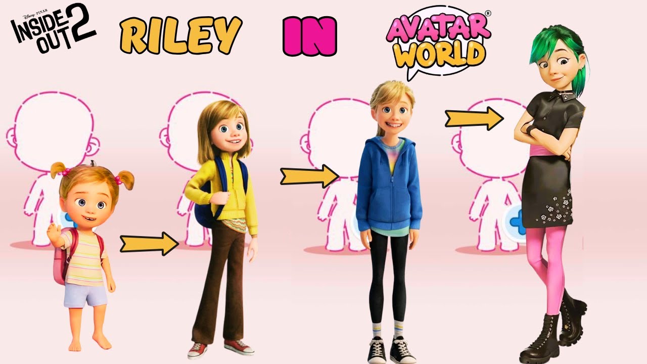 INSIDE OUT! RILEY IN AVATAR WORLD! WATCH & ENJOY! #avatarworld # ...