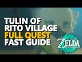 Tulin of rito village full quest walkthrough zelda tears of the kingdom