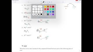 Chapter 6 Exercises 8 and 9   Determining the Correct Ionic Formula when Two Ions Combine