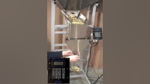 Pasta Filling Machine -- Logical Machines S-4 weigh fill system demonstration: 14 oz bowtie pasta