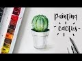 Painting Cactus with Watercolors