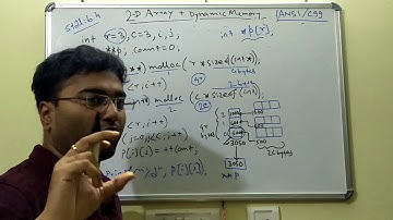 2D Array Using Malloc Part 3