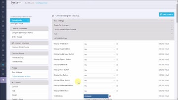How can I show only Images, Text, Draw options in Online Design Tool  - Pixopa Web To Print
