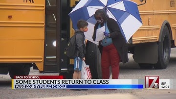 Some Wake County students return to class
