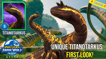 Titanotarkus EXCLUSIVE FIRST LOOK! New Unique in Jurassic World Alive