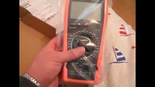 Vici VC9808 multimeter. Some kind of unpacking video.