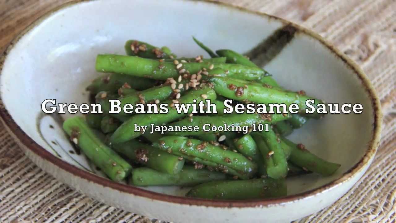 Green Beans with Sesame Sauce Recipe - Japanese Cooking 101 | JapaneseCooking101