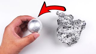 How to make an aluminum foil ball with tin foil