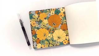 Zentangle flowers for beginners 🔸Zenart🔸Zendoodle