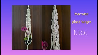 Macrame plant hanger  Modern hanging planter Macrame tutorial  Wall hanging design Hanging plant DIY