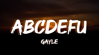 GAYLE - abcdefu (Lyrics)