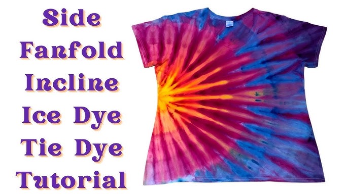 How To Tie Dye: Two Color Spiral With A Black Back 