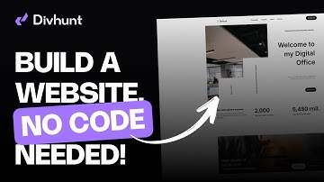 Create a Professional Website in 25 Minutes Without Code | Divhunt for Beginners