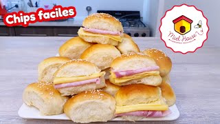PANCITOS CHIPS para sandwich RECETA FACIL  muy esponjosos con pocos ingredientes