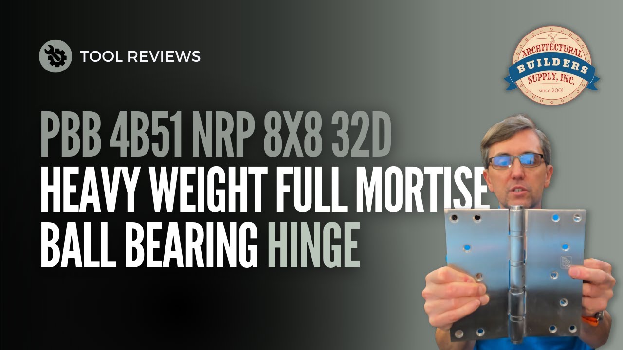 BB 4B51 NRP 8x8 32D Heavy Weight Full Mortise Ball Bearing Hinge - Non-Removable Pin
