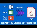 Convierte Word, PowerPoint y Excel a PDF fácilmente