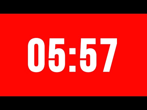 5 Minute 57 Second Timer With Alarm Without Music