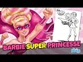 Coloriage Barbie Super Paillette