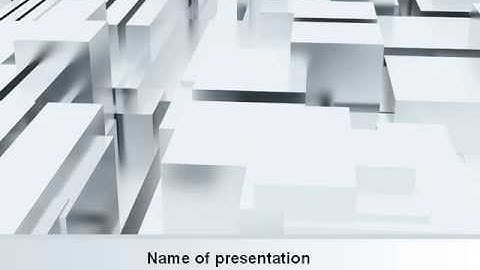 Free 3D Blocks PowerPoint Template by PoweredTemplate.com
