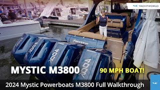 2024 Mystic Powerboats M3800 High Performance Center Console Walkthrough Tour