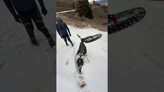 Found some snow #emoto #ebike #surron #talaria #fyp