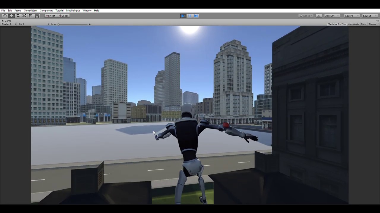 Unity 2018 Robot unity Quad / City Engine YouTube