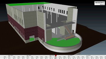 4D Animation - Model in Revit, Scheduling through Synchro
