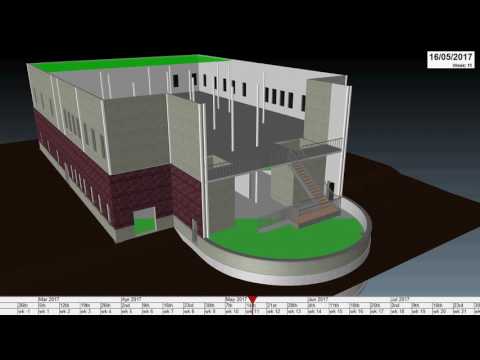 4D Animation - Model in Revit, Scheduling through Synchro