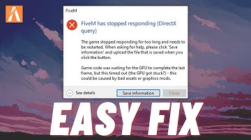 Fix FiveM has stopped responding (DirectX query)