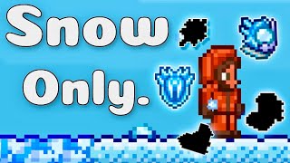 Can you beat Terraria with SNOW GEAR only? (Impossible Challenge)