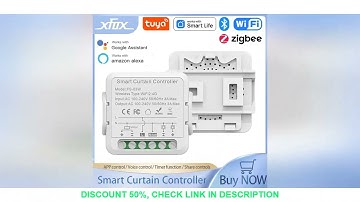 Tuya WiFI Zigbee Smart Curtain Switch Module 3A for Roller Blind Shutter Electric Motor Timing Voice