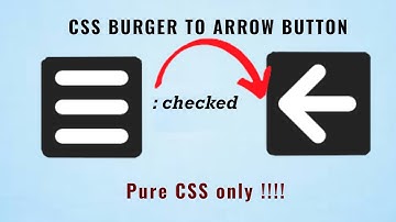Hamburger Button to Arrow Button | CSS Animation
