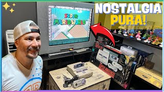 LIGUEI meu SUPER NINTENDO SNES na MELHOR TV de TUBO - Nostalgia Pura!!