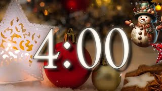 4 Minute Countdown Timer With Christmas Music and Alarm