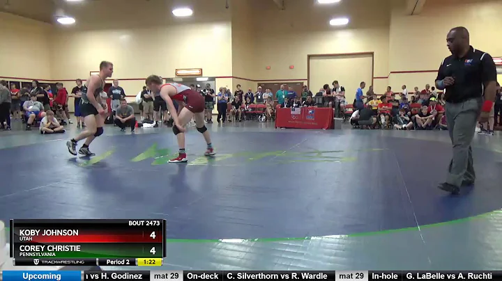 Junior 160 Koby Johnson Utah Vs Corey Christie Pen...