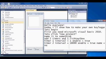 How to make a email sending Keylogger in visual basic 2010