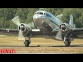 FIA 2015: DC-3 OH-LCH at Malmi - startup, taxing, takeoff, flight...