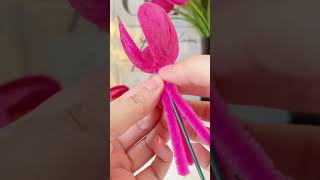 How to make a blooming tulips flower | blooming tulips tutorial |pipe cleaner tulips flower