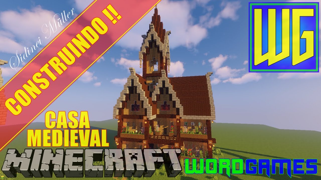 Construindo uma Casa Medieval Grande #25 !! (minecraft 1.11) 