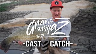 FINESSE APPROACH BRINGS BIG MURRAY COD ON A SKIRTED JIG AT COPETON DAM. Granite GorillaZ C2C #006