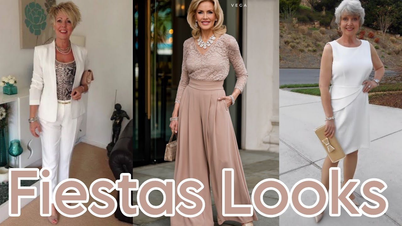 Ropa de Fiesta Para Mujeres de 50 60 y 70 años Como Vestir Para Fiestas Señoras