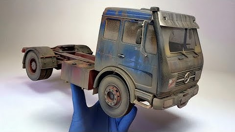 Dirty Mercedes Benz Truck Diorama | Realistic Rust & Decay Effects