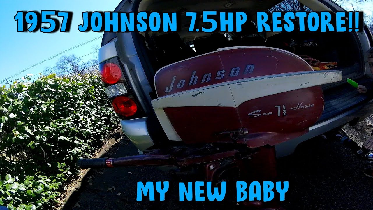 1957 7.5HP JOHNSON RESTORE! Inspection, compression, spark check and