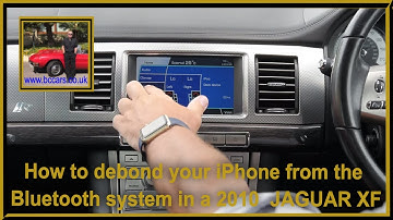 How to debond your iPhone from the Bluetooth system in a 2010  JAGUAR XF