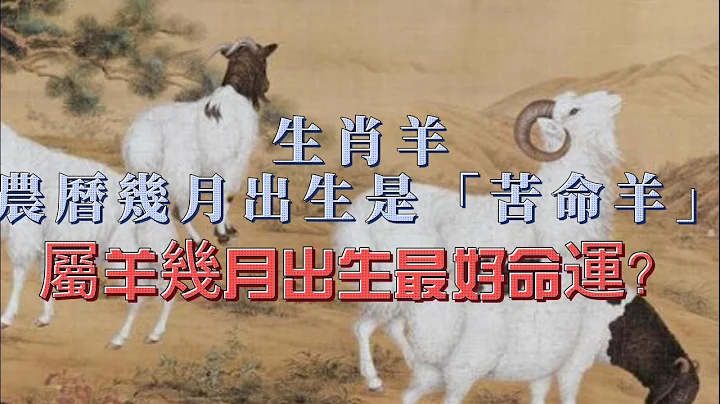 生肖羊农历几月出生是“苦命羊”？属羊几月出生最好命运？｜🐑羊生肖运势 - 天天要闻