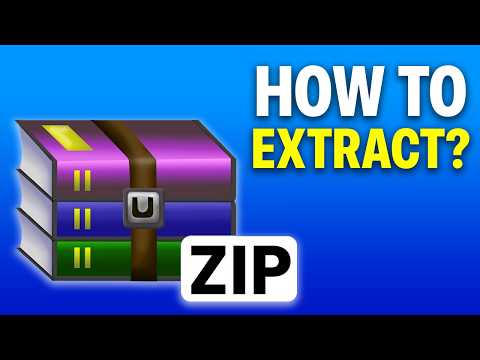 How To Open ZIP File Games On Laptop or PC - Extract ZIP Files