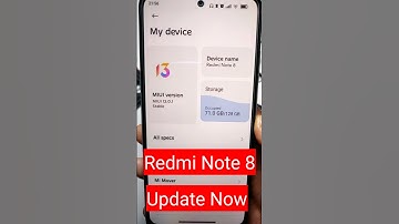 Redmi Note 8| MIUI 13 Update Now | miui 13 hidden features| Redmi | Xiaomi #Shorts #miui12hidden