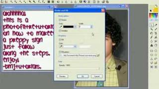 photofiltre tutorial preppy sign