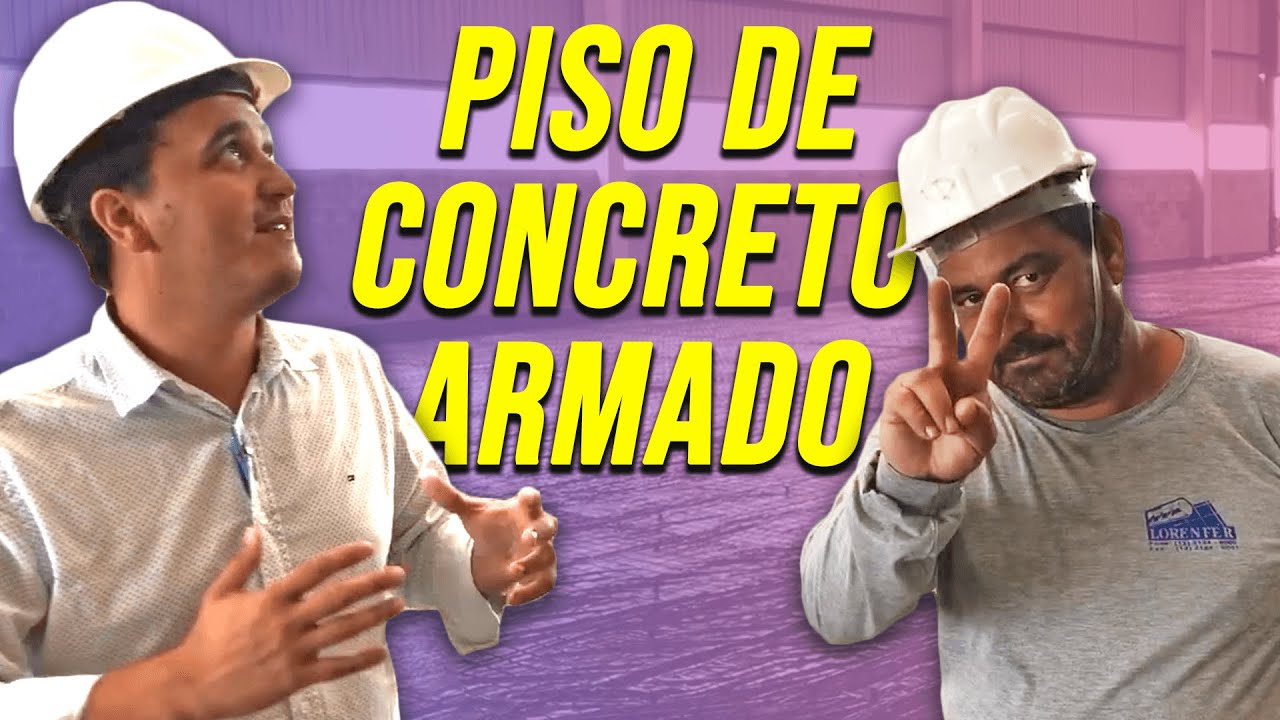 Piso de CONCRETO ARMADO como fazer em uma OBRA INDUSTRIAL YouTube